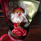 Red Single Santa Claus Bouquet, Bear Bouquet, Best Christmas Gift