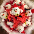 Nine Red Santa Claus Christmas Bouquet, Best Christmas Gift