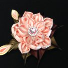 Kanzashi Flower Clip, Tsumami Kanzashi, Ribbon Flowe Clip