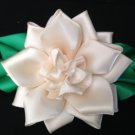 Kanzashi Flower Barrette, Tsumami Kanzashi Flower, Ribbon Flower