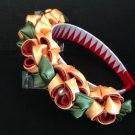 Kanzashi Flower Headband, Ribbon Flower Headband, Girls Flower Headband