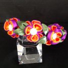 Kanzashi Flower Headband, Ribbon Flower Headband, Girls Flower Headband