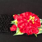 Kanzashi FLower Headband, Ribbon Flower Headband, Girls Flower Headband