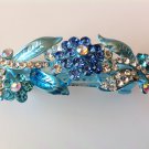 Blue Flower Boutique Alloy Rhinestone Crystal Barrette