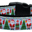 Aqua Santa Nylon Ribbon collar