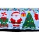 Aqua Santa Nylon Ribbon  1 inch wide