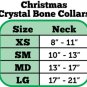 Christmas Cristals Bons Nylon dog collar