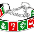 Christmas Nylon Ribbon Collar Martingale