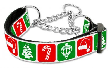 Christmas Nylon Ribbon Collar Martingale