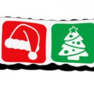 Christmas Nylon Ribbon Leash 1 inch wide