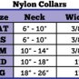 Plaid Nylon Collar Red