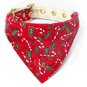 Candy Cane bandana collar red