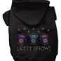 Hoodie Let it Snow Penguins Black