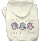 Hoodie Let it Snow Penguins White