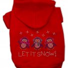 Hoodie Let it Snow Penguins Red