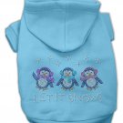 Hoodie Let it Snow Penguins Blue