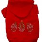Hoodie Cupcake Chrismas Red