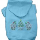 Hoodie Cupcake Chrismas Blue