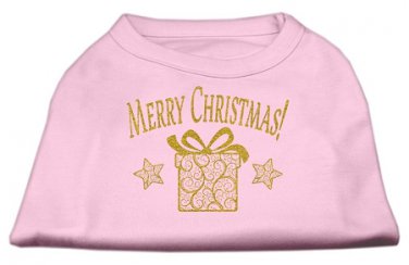 Dog Shirt Pink Present Chrismas