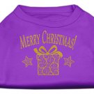 Dog Shirt Purple Present Chrismas