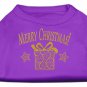 Dog Shirt Purple Present Chrismas