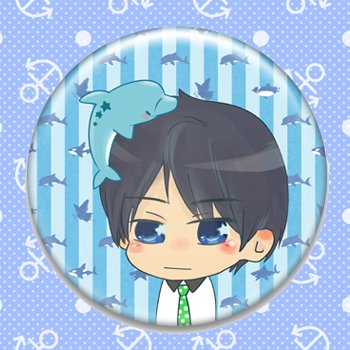 Haruka_fanart pinback button