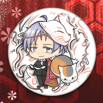 Natsume_fanart pinback button