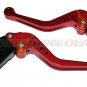 Honda CBR 600 1997 1998 1999 2000 Adjustable Shorty Brake Clutch Lever Red