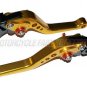 Honda CBR 600 F4i 2004 2005 2006 2007 Adjustable Shorty Brake Clutch Lever Gold