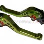 Honda CBR 600 1997 1998 1999 2000 Adjustable Shorty Brake Clutch Lever Green