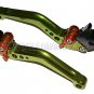 Honda CBR 600 1997 1998 1999 2000 Adjustable Shorty Brake Clutch Lever Green