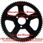 Mini Pocket Bike Parts 47cc 49cc Rear Sprocket 68 Tooth Cags A1 A2 MX3 Parts