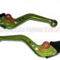 Suzuki GSXR 1000 2005 2006 Adjustable Shorty Brake Clutch Lever Parts Green