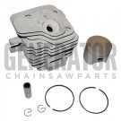 CYLINDER HEAD PISTON KIT RINGS PIN CLIPS 50mm For Husqvarna Partner K750 K700