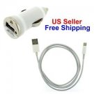 Car Charger with ios 7 Compatible Lightning Cable For iPhone 5 5s 5c