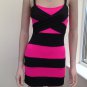 N407(P) New Hot Sexy Pink Bandage Fashion Party Evening Club Dress £9.99/ Free Shipping