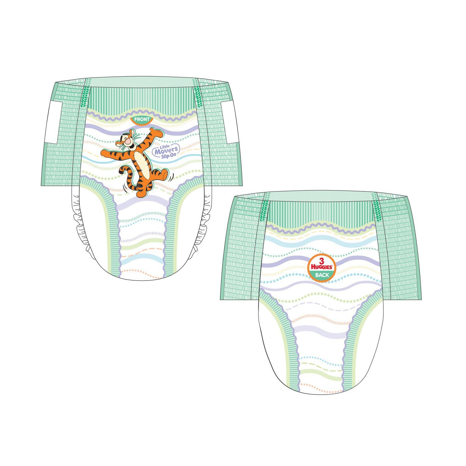 Huggies Little Movers SlipOn Diaper Pants, Size 6 42 Count (FREE