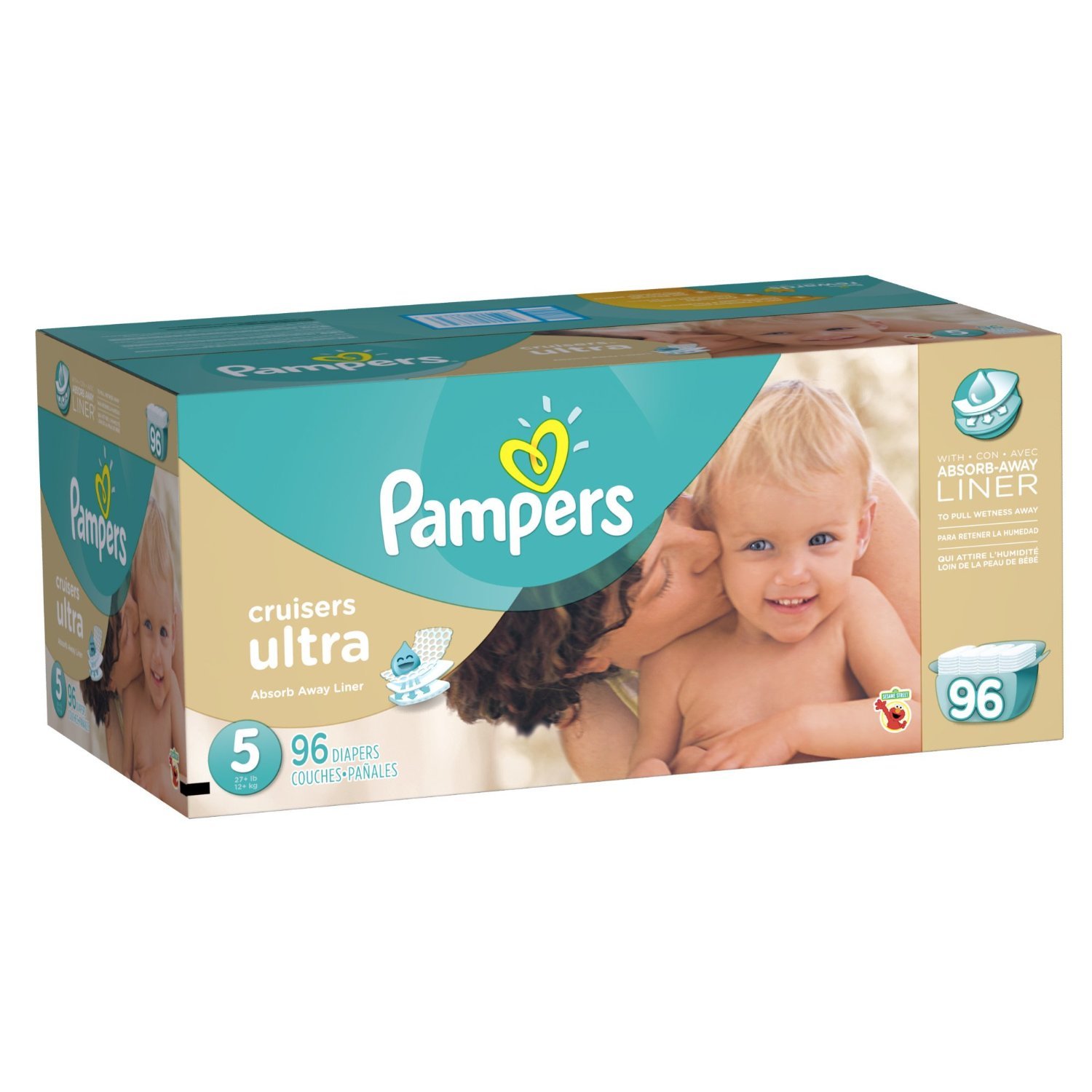 Pampers Cruisers Ultra Diapers Size 5 96 Count Free Shipping 9553