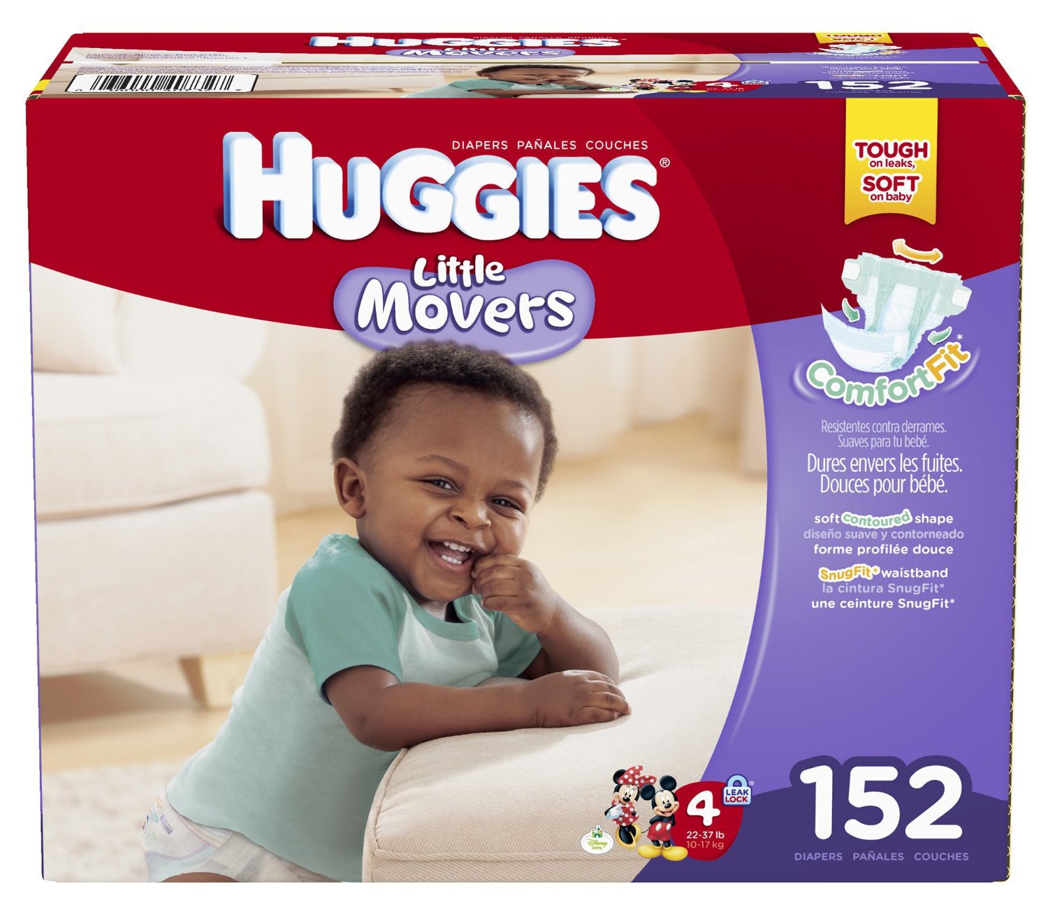 Huggies Little Movers Diapers Size 4 152 Count (FREE SHIPPING)