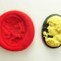 Polymer clay Lady head Cameo Mold Professional non flexible polymer mold 1pc