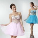 ANFT1054  Free Shipping New Bridesmaid Wedding Gown Prom Ball Evening Dress Size 6-8-10-12-14