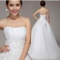 Free Shipping 5807 Long Train Lace Bridal Wedding Gown Prom Ball Evening Dress Size 6-20