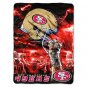 SF 49ers "Sky Helmet" Twin Size Blanket 60"x80"