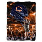Chicago Bears "Sky Helmet" Twin Size Blanket 60"x80"