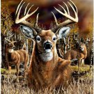 Whitetail Deer Queen Size Blanket 79"x95"