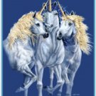 10 Unicorns Queen Size Blanket 79"x95"