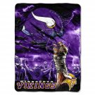 Minnesota Vikings NFL "Sky Helmet" Twin Size Blanket 60"x80"