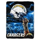San Diego Chargers NFL "Sky Helmet" Twin Size Blanket 60"x80"