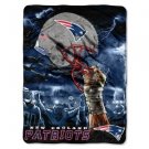 New England Patriots NFL "Sky Helmet" Twin Size Blanket 60"x80"
