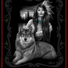 Wolf "Harmony" Signature Collection Queen Size Blanket